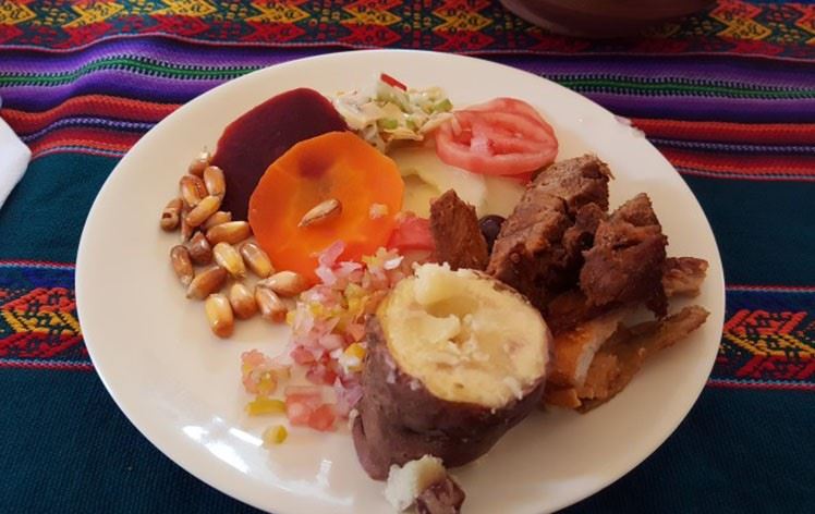 Pachamanca meal
