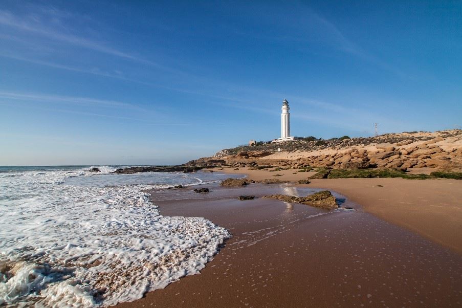 Los Caños de Meca east of Cape Trafalgar