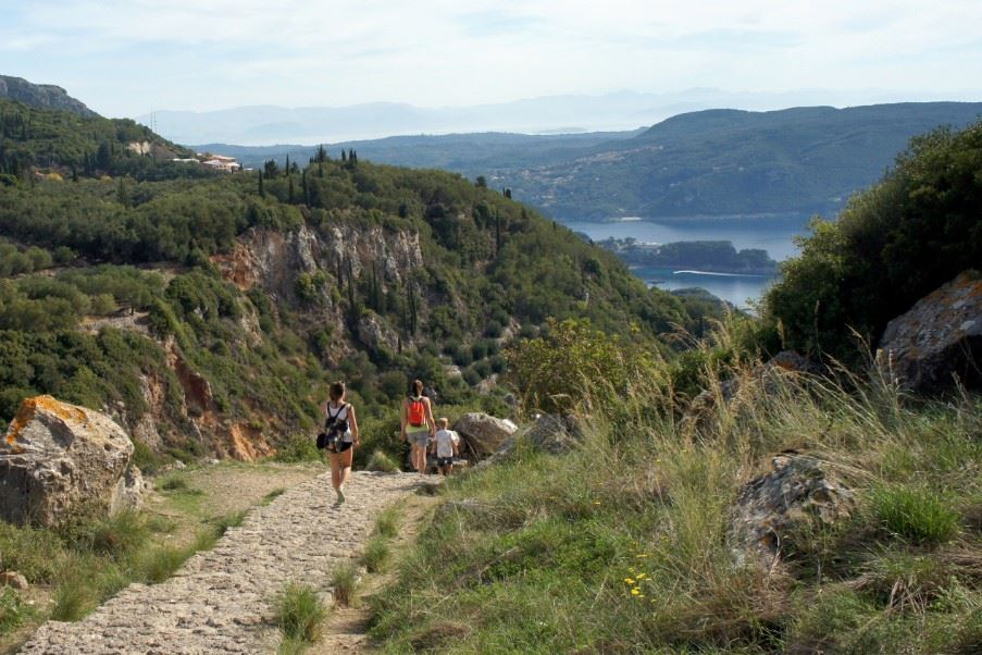 Walking trail on Corfu