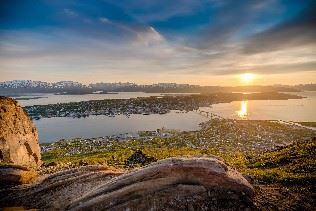 View of Tromso from Mount Storsteinsen