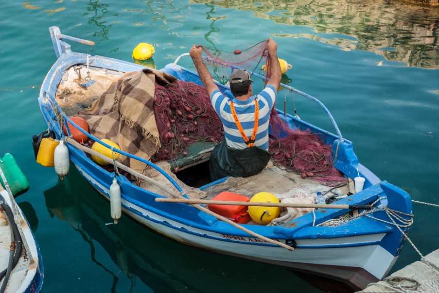 Local fisherman in Corfu