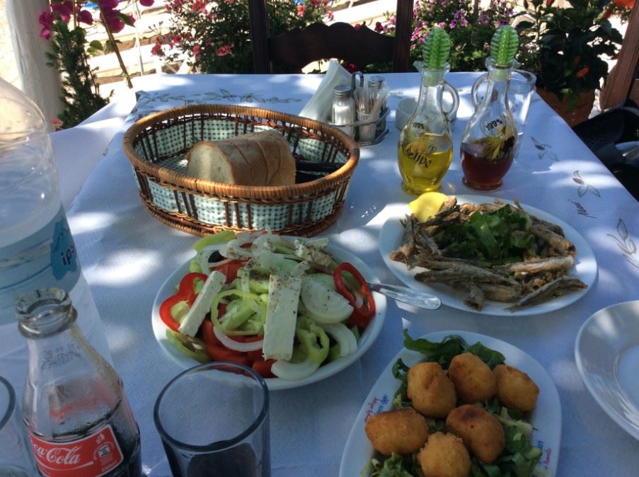 Traditional Greek lunch