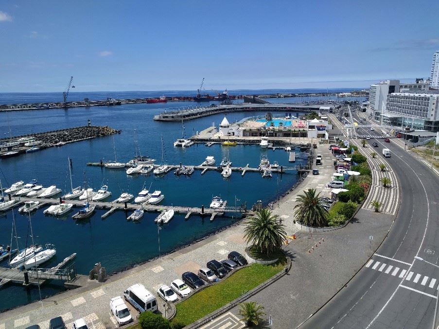 Ponta Delgada harbour, Sao Miguel