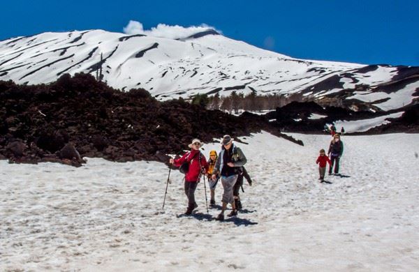 Walking at Mount Etna