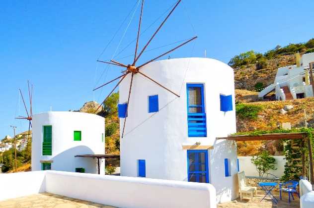 Anemos Studios and Windmills, Leros, Greece