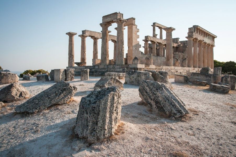 Temple of Aphaia, Aegina, The Saronic Islands, Greece