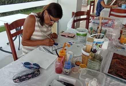 Painting holiday, Crete, Greece