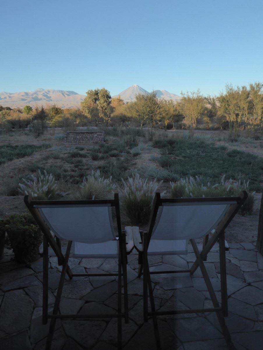 View of Licancabur from Tierra Atacama Hotel and Spa