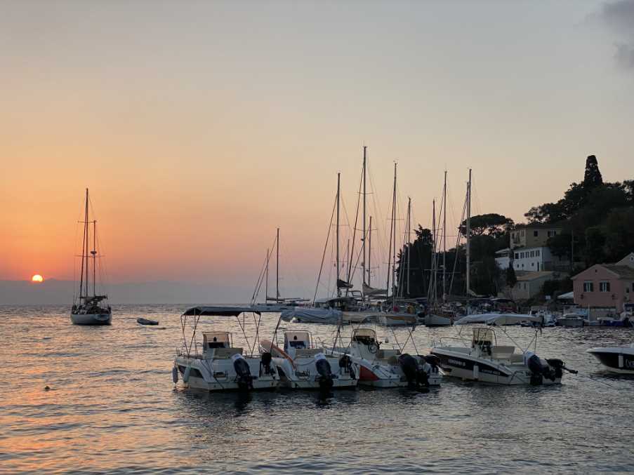 Sunset over Loggos