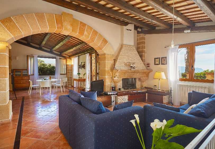 Ground Floor, Living Room, Villa Nature's Embrace, San Vito Lo Capo, Trapani, Western Sicily