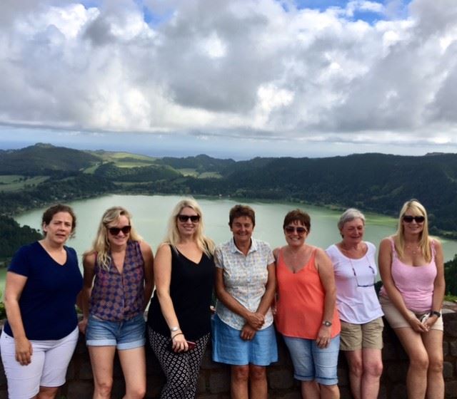 Rebecca and colleagues, Sete Cidades, Ponta Delgada, Azores