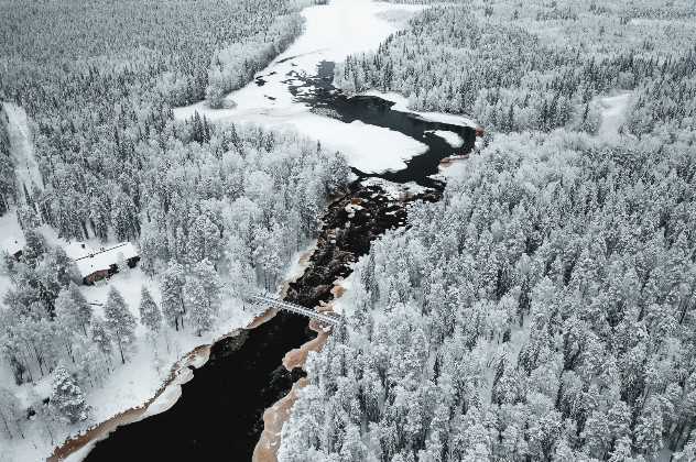 Vaattunki Wilderness Resort, near Rovaniemi, Lapland, Finland