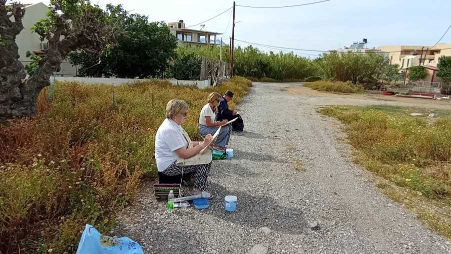 Painting on Crete
