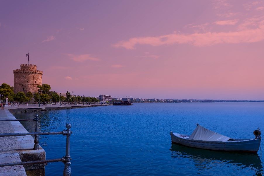 Thessaloniki at dusk