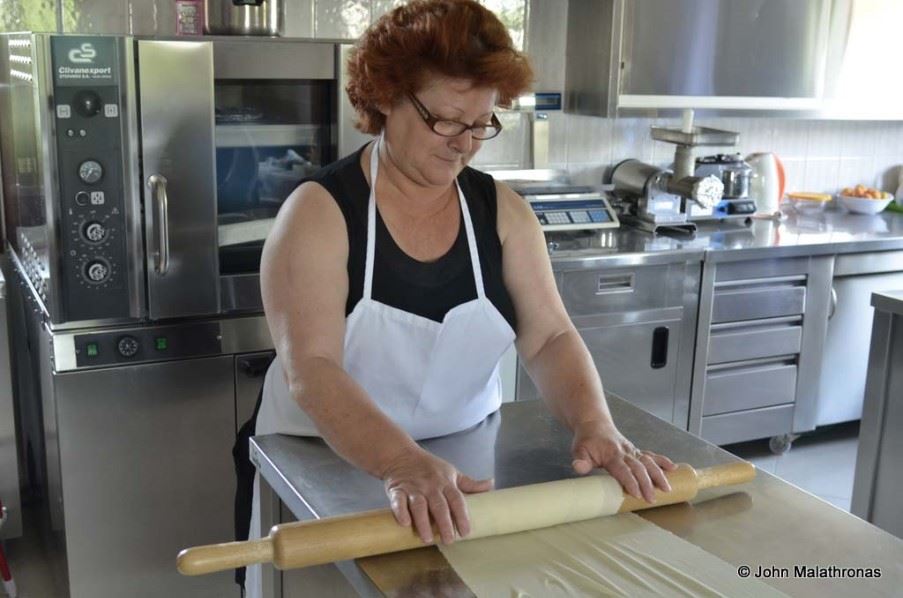 Rolling the dough