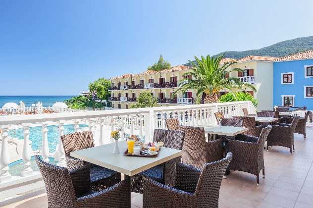 Breakfast Balcony Area, Aeolos Hotel, Skopelos