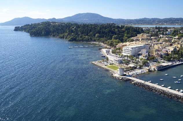 Drone Shot, Mon Repos, Corfu Town, Greece