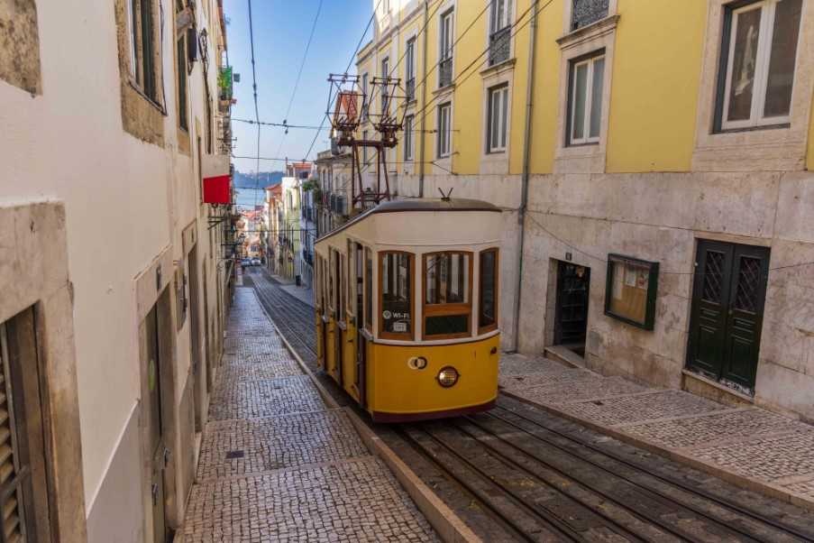Elevador da Bica - taking people from the Bica neighbourhood to Bairro Alto