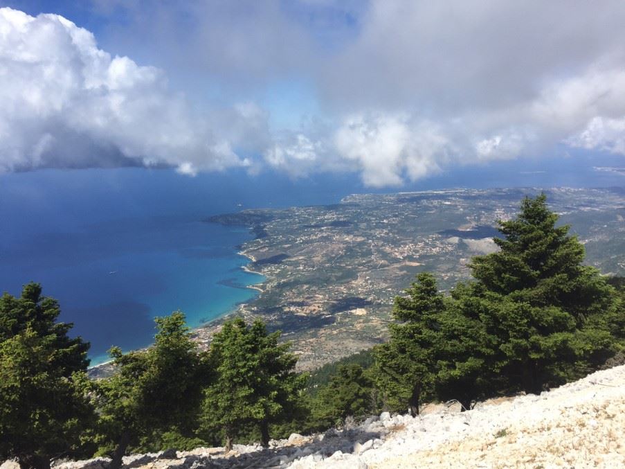 View from the top of Mount Aenos