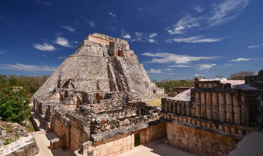 Mayan temple at Uxmal