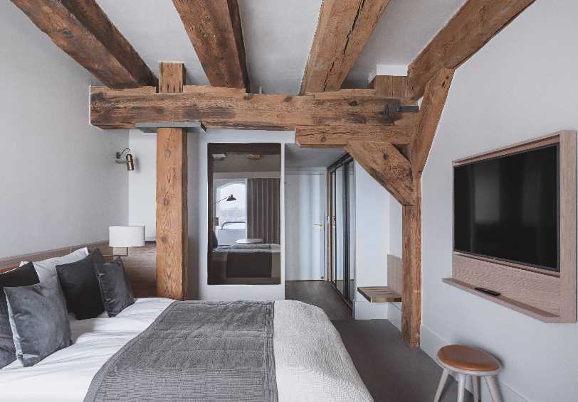 Deluxe double room with harbour view, Copenhagen Admiral Hotel, Copenhagen, Denmark