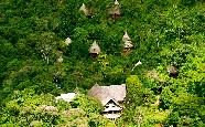 View of Luna Lodge, Osa Peninsula