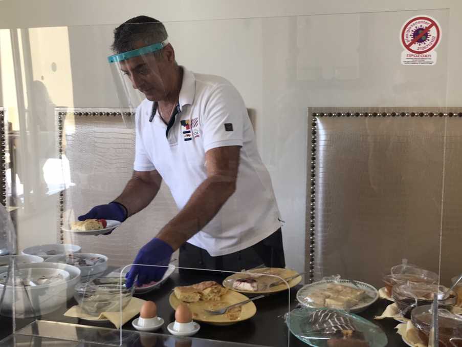 Breakfast at Villa Aphrodite, Lemnos - image taken by Mark Hodson 101 Holidays