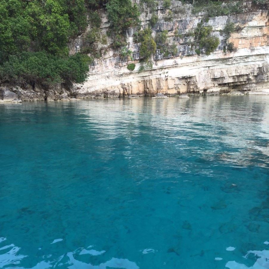 View as you approach Antipaxos