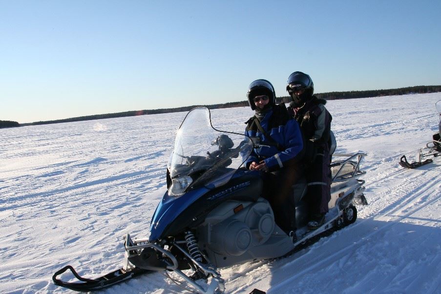 Snowmobiling, Swedish Lapland