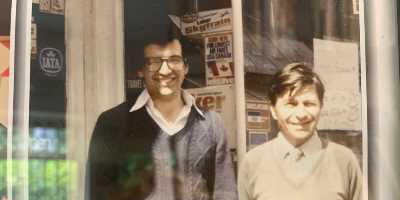 Noel and John, Sunvil House, Old Isleworth, Middlesex