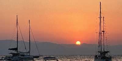 Sunset over Loggos