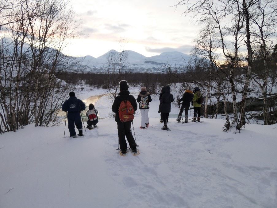 Snow shoe tour, Swedish Lapland