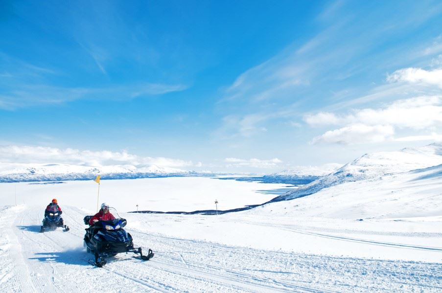 Snowmobile tour, Swedish Lapland