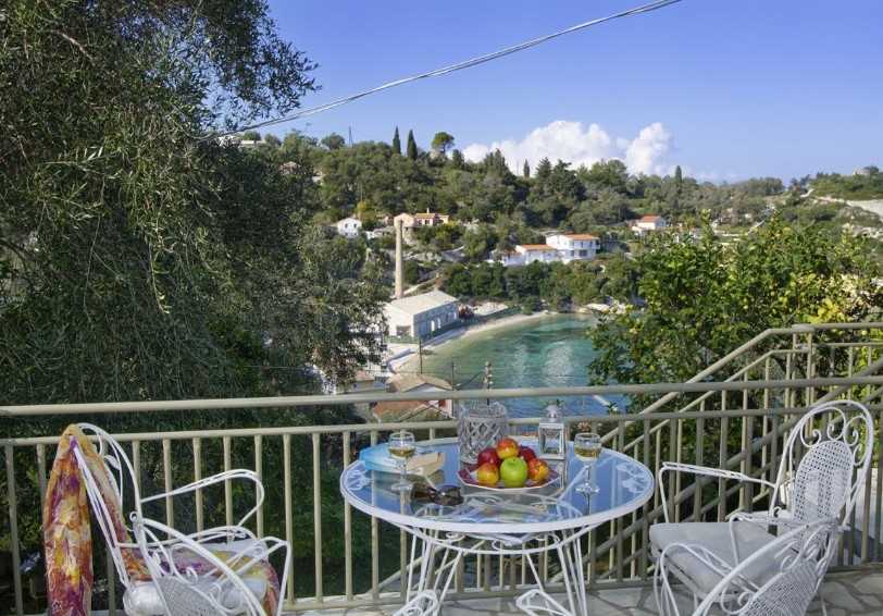 Terrace, Panos Apartment, Loggos, Paxos