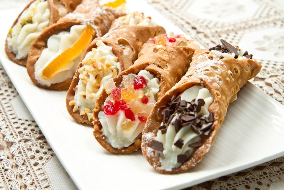 Cannoli, a Sicilian dessert