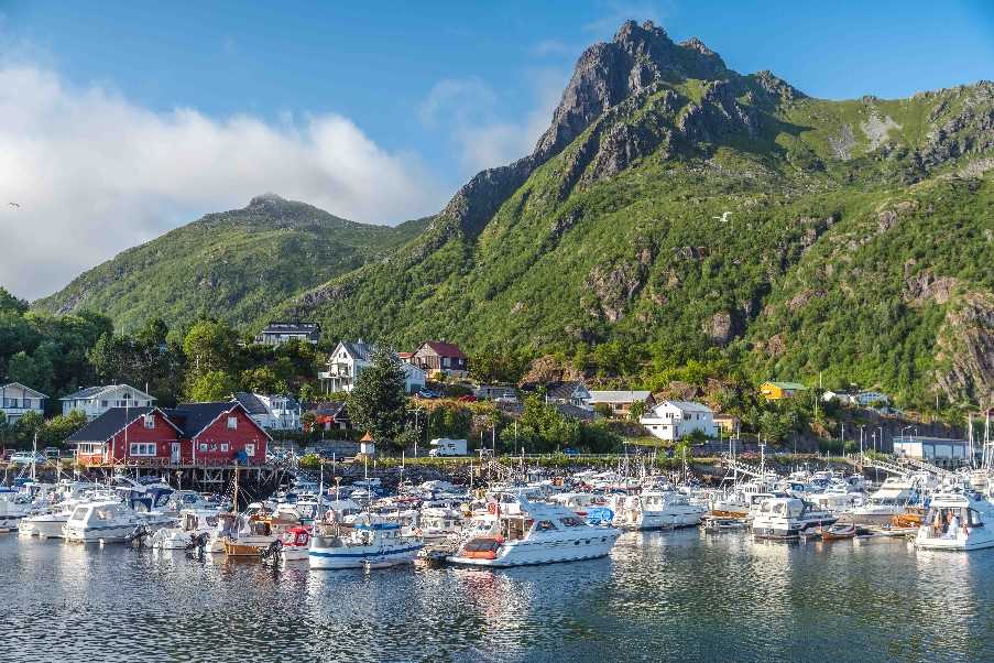 Port town of Svolvaer, The Lofoten Islands