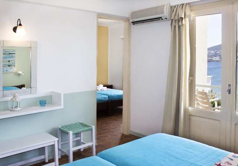Family room, Alea Mare Hotel, Leros, Dodecanese