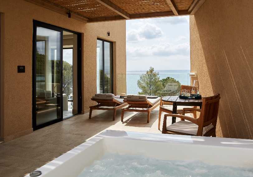 Grace Junior Suite with hot tub, Elivi Hotel, Koukounaries, Skiathos, Greece