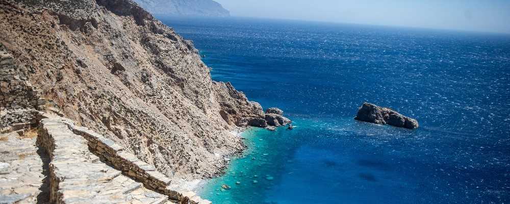 Hiking trail on Amorgos, Cyclades