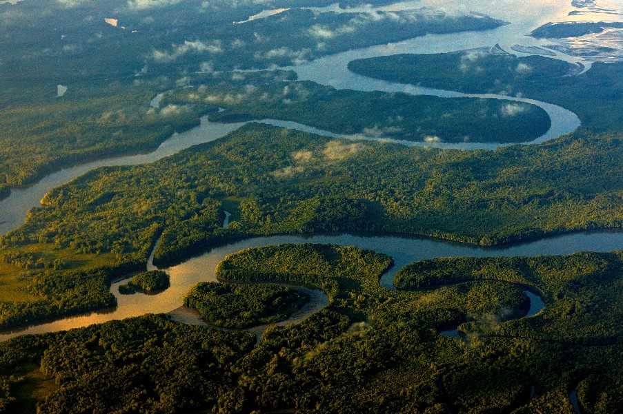 Osa Peninsula from the sky