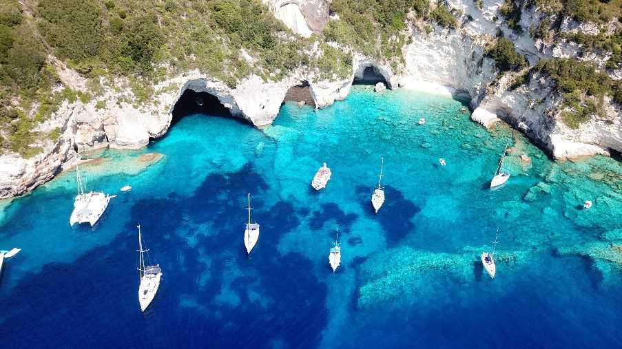 Blue Caves, Paxos