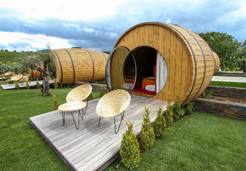 Wine barrel suites, Quinta da Pacheca, Regua, Portugal