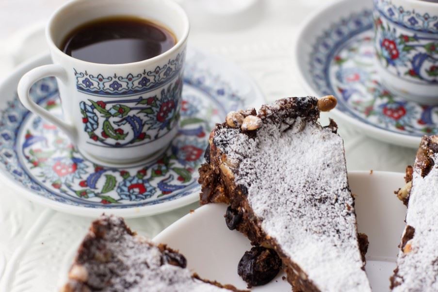 Panforte, traditional Italian dessert