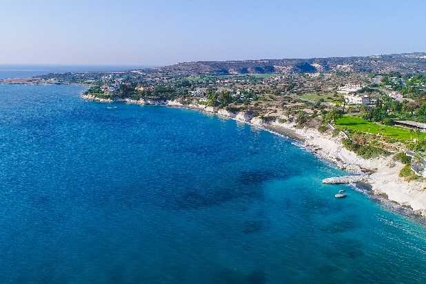 Governor’s Beach, Limassol — white rocks and blue sea