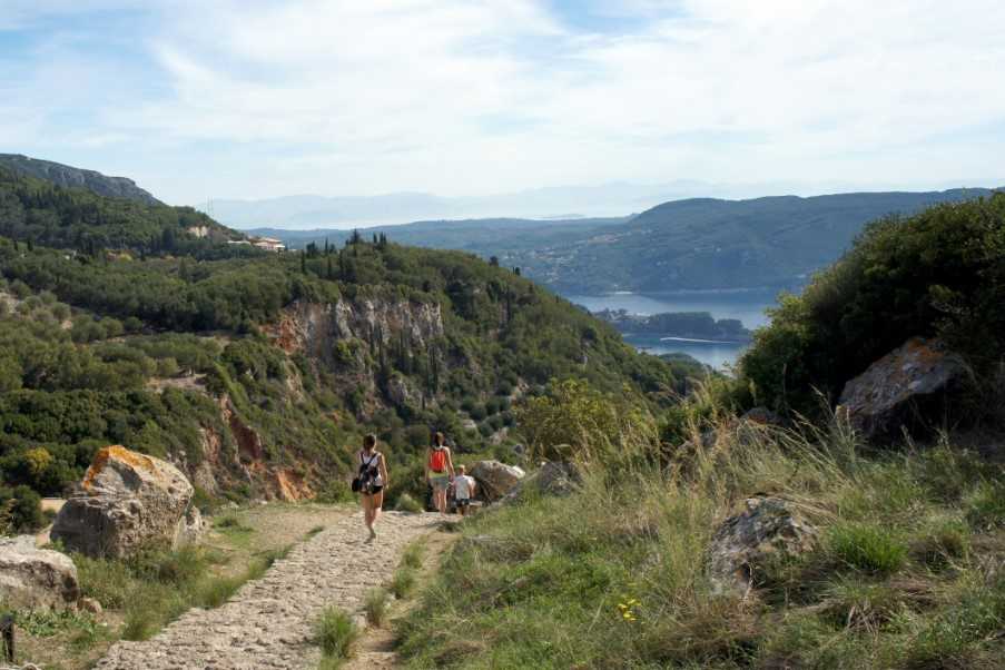 Walking in the mountains of Corfu