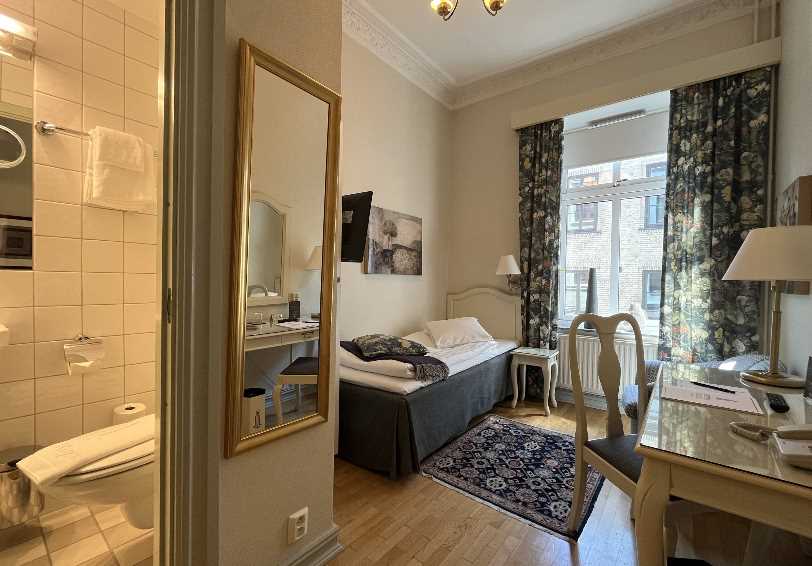 Single Room, Hotel Royal Gothenburg, Gothenburg, West Sweden, Sweden