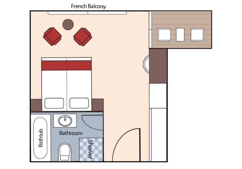 Room plan, Luxury Suite, Cumbia Deck, AmaMagdalena, Colombia