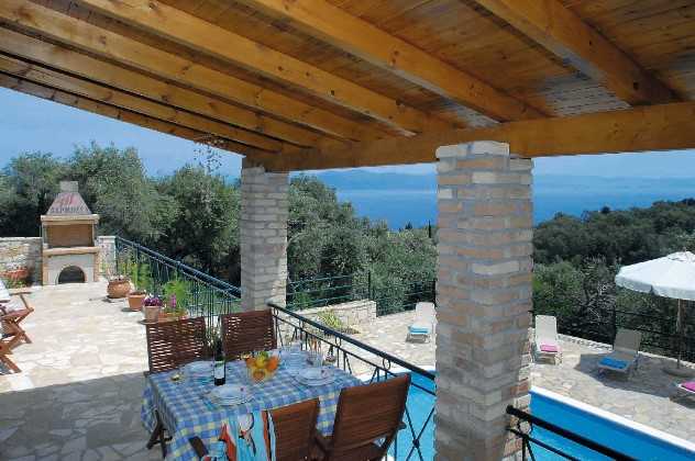 Terrace, Vila Elia, Loggos, Paxos, Greece