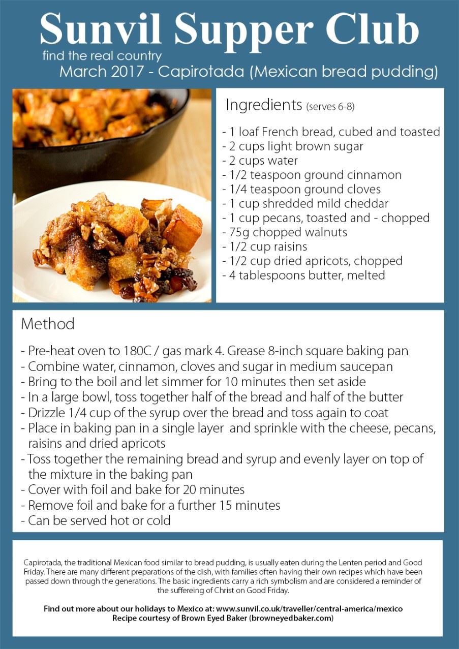 Capirotada (Mexican bread pudding) Recipe