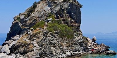 The church of Agios Ioannis Kastri, Skopelos